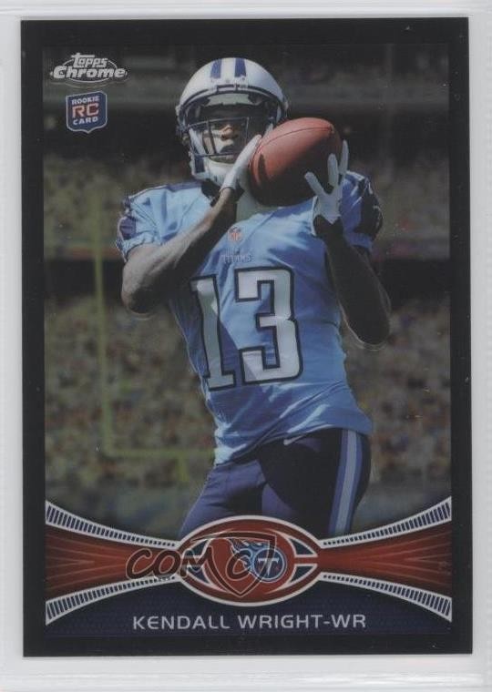 2012 Topps Chrome Black Refractor 207/299 Kendall Wright #212 Rookie RC 6s2