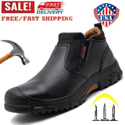 Mens Indestructible Safety shoes Composite toe Cap work boots Water resistant US