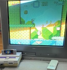 Toshiba MW24FP3 24" CRT Flat Tube TV/DVD/VCR Combo Retro Gaming w/Remote WORKS 