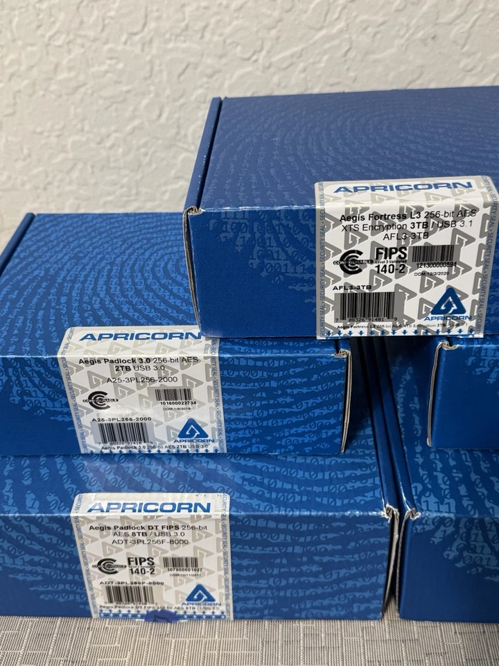 Apricorn Aegis Padlock DT and Portable 256-bit USB 3.0 8TB + 4TB + 3TB + 2TB x2 - Image 4 of 4