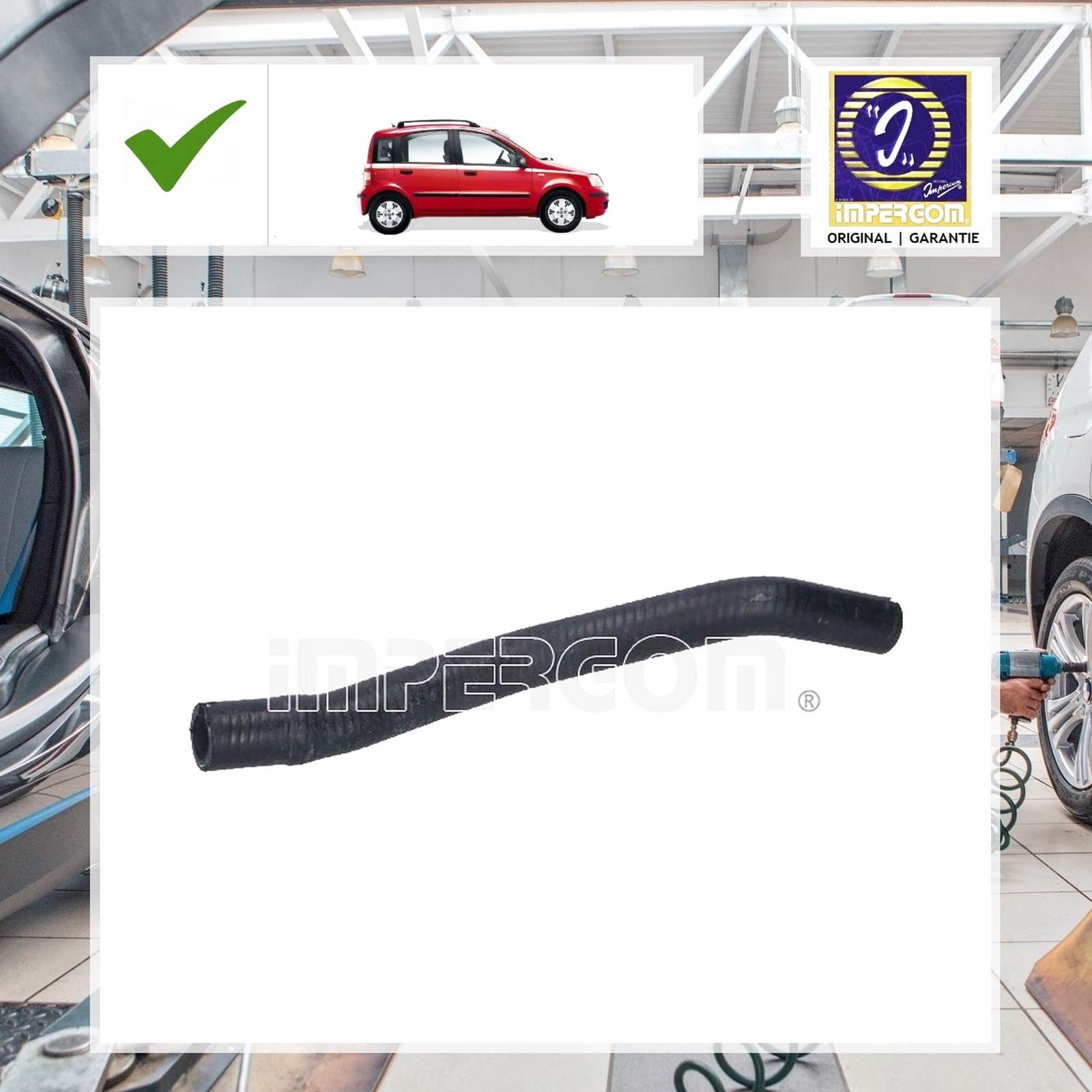Schlauch, Wärmetauscher-Heizung Original Imperium für Fiat Panda 169_ 1.2