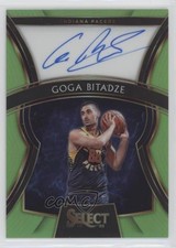 2019 Panini Select Rookie Signatures Neon Green Prizm 7/99 Goga Bitadze Auto 9ih