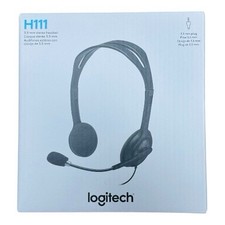 Logitech H111 Stereo Headset 3.5mm Multi-Device Headset Black - Sealed Box