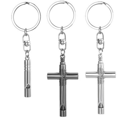 3pcs Cross Outdoor Whistle Camping SOS Emergency Survival Key Chain Whistle