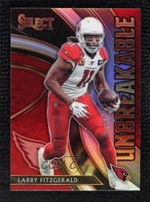 2020 Panini Select Unbreakable Silver Prizm Larry Fitzgerald #U22 0d44
