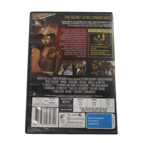 Motives 2 Retribution DVD Ex-Blockbuster Rental M PAL R4 2007 Sony Tested - Picture 2 of 5