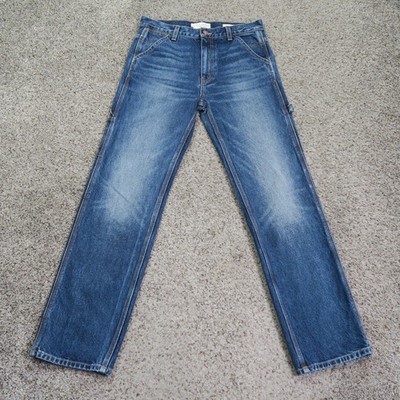 Nili Lotan Jeans Womens 28 Blue Calvin Carpenter Straight Leg Simon Wash 28x32