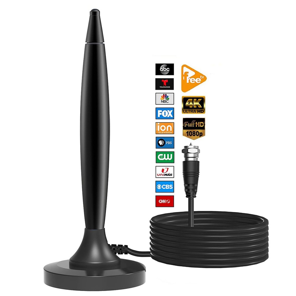 Smart TV Indoor Digital Antenna ATSC 3.0 Long Range 360° Reception  
