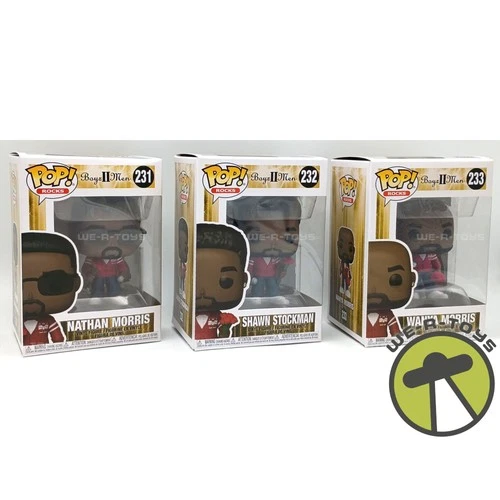 Funko POP! Rocks Boyz II Men Item #'s 231, 232, 233 Set of 3 Vinyl Figures 2021