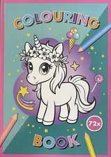 Kinder Malbuch / Colouring Book Einhorn 72 x ...