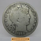 1908 Barber Silver Half Dollar - #C55323NQ