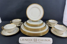 Lenox China Tuxedo~(Set of 4)~5 Pc Place Setting~1st Quality~20 Piece~USA