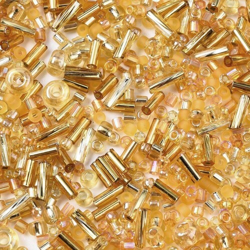 50g (3300 beads) Glass Seed Beads 11/0 2mm Bugles 9x2mm Mixes BUY 3 GET 1 FREE! - Picture 119 of 126