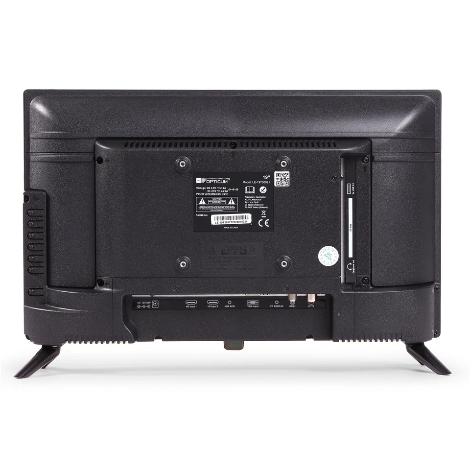 Wohnmobil Camping Fernseher LED TV 19 Zoll LCD DVB S S2 T2 C USB 12 V 230 Volt - Bild 4 von 4