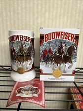 2021 Budweiser Holiday stein PLAID HOLIDAY from annual Christmas mug series NEW!