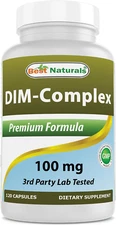 DIM Supplement 100 Mg 120 Capsules, DIM for Estrogen Metabolism & Balance, fo...