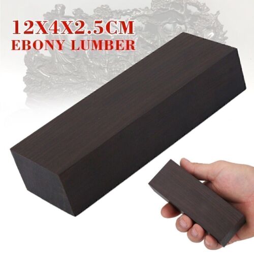 Schwarz Ebenholz Ebony Holz Block für Gitarren Musikinstrumente 12x4x2.5cm X0D8 - Bild 1 von 11