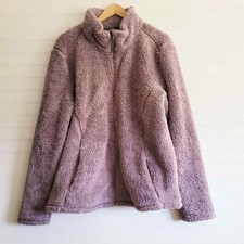 Cloudveil Zip Jacket Womens Size 2xl Light Purple Fluffy Fleece Side Pockets