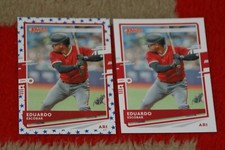 EDUARDO ESCOBAR LOT OF 2 2020 DONRUSS INDEPENDENCE & BASE #207 DIAMONDBACKS