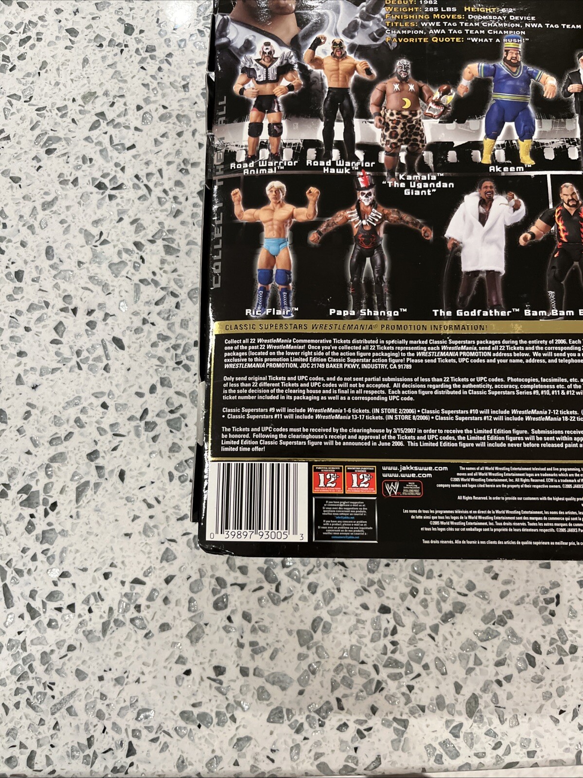 WWE Jakks Pacific Classic Superstars Series 9 Road Warrior Animal New Sealed 