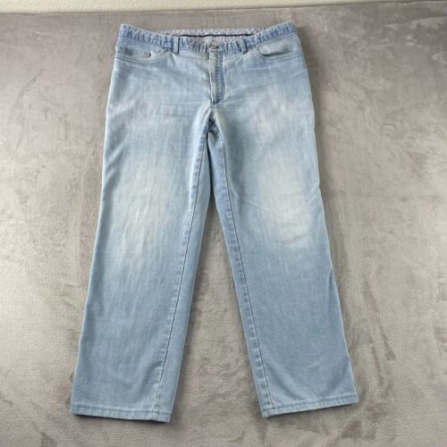 BRIONI Marmolada Jeans Men 42 (Fits 40x30) Light Blue Wash Straight Leg $895