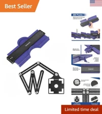 Precision 10" Contour Gauge Duplicator and 6-Sided Angle Measuring Tool Kit