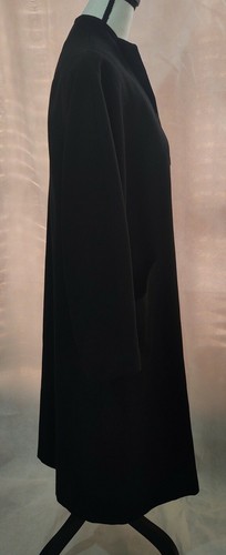 EUC MENS BLACK OVERCOAT DRESS COAT MONARCH NY UNION MADE LIVINGSTON YOUNGSTOWN - Picture 3 of 9