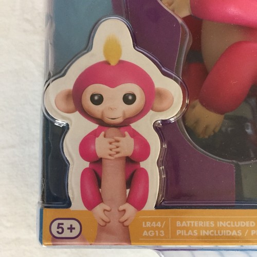 Juguete interactivo Fingerlings BELLA rosa bebé mono WowWee NUEVO - Imagen 3 de 3