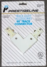 Track Lighting 90 Degree Connector - Prestigeline - White