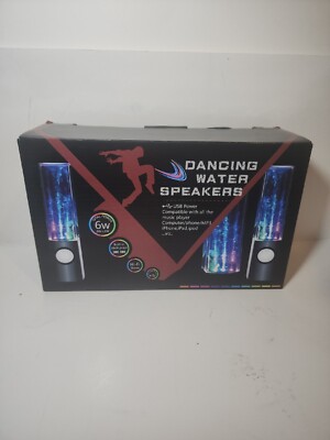 Dave & Busters Plug and Play Illuminated Dancing Water Speakers new in box 