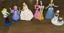 DISNEY STORE CINDERELLA 6 FIGURE FIGURINE PLAY SET -  Rare Out of Box