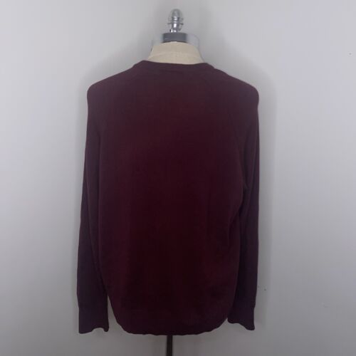Maglione uomo Banana Republic lana merino taglia XL marrone girocollo pullover - Foto 6 di 7