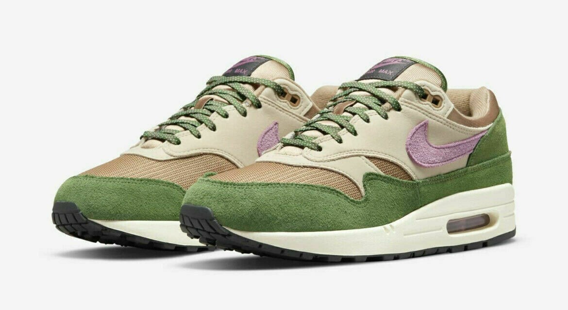 Nike Air Max 1 NH Men's Size 13 Treeline /Light Bordeaux DR9773