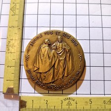 MEDAGLIA PAOLO VI IN INDIA 1964, IN BRONZO