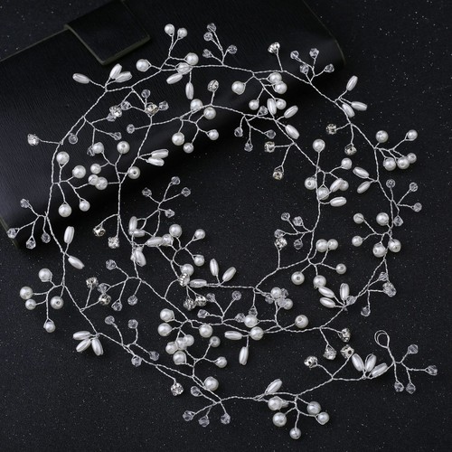 Boho Mädchen Blumen Krone Blume Stirnband Haargirlande Hochzeit Kopfschmuck weiß UK - Bild 16 von 16