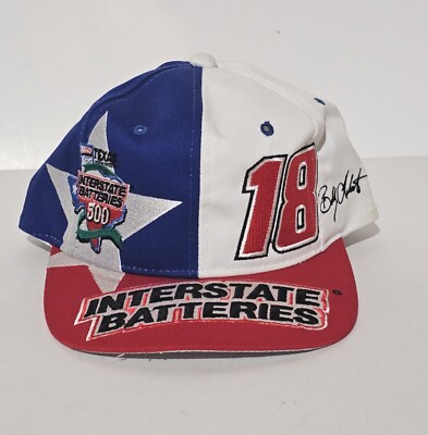 Vtg Bobby Labonte Snapback Hat #18 Interstate Batteries Chase Authentic 1997 New