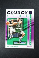 2021-22 Panini Donruss Crunch Time #16 Jayson Tatum Purple Press Proof Celtics G