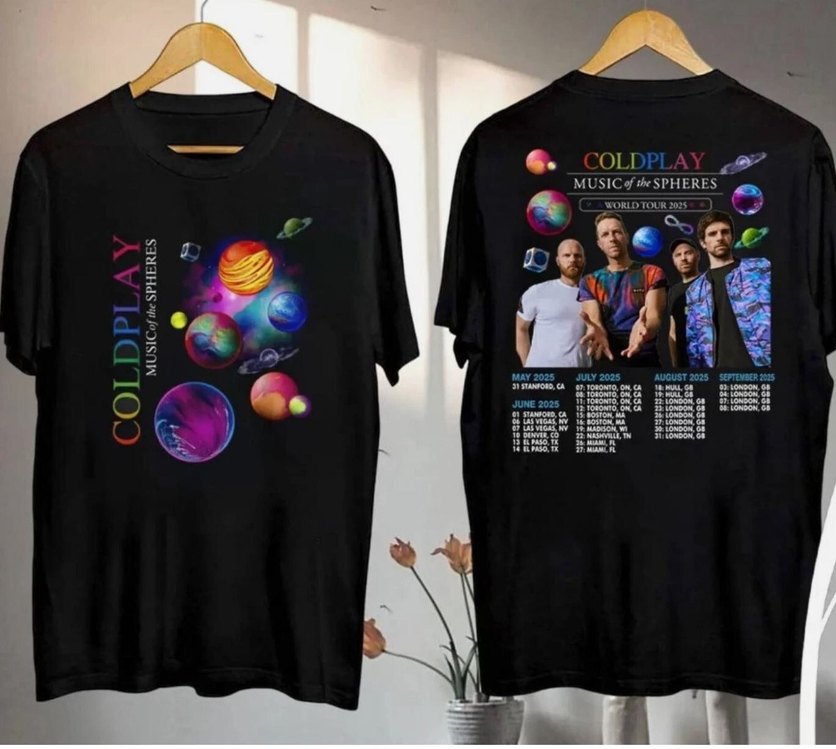 COLDPLAY Music of the Spheres グッズ Tシャツ Coldplay Music Of The Spheres Tour 2025 Shirt Coldplay Band
