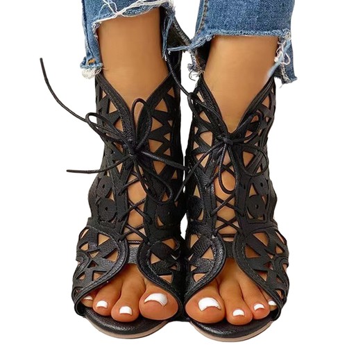 1 Pair Leisure Sandals Vintage Walking Women Summer Leisure Shoes Anti-slip - Picture 9 of 11