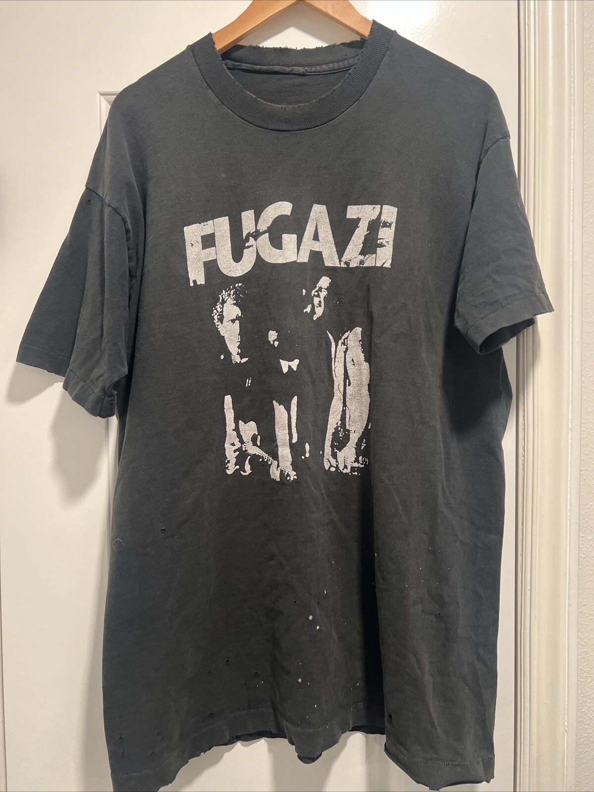 Fugazi Repeater Vintage TShirt; Minor Threat, Black… Gem