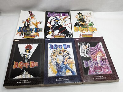 Volumes 1-12 D. Gray Man Manga (English Language),3 Single Vol