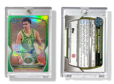 2022-23 Bowman Chrome U Prospect Green Refractors #31 Will Richardson Auto 36/99