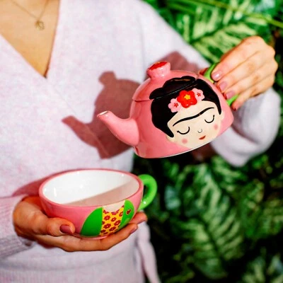 Sass & Belle Frida Blumenmuster Tee für Eine Teekanne Keramiktasse Geschenkset - Bild 1 von 4