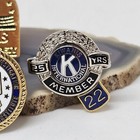Lot of 4 Lapel Pins Kiwanis 25 yr member FBI Institute Rutgers — photo 5