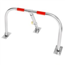 Dissuasore di sosta parcheggio privato auto in acciaio con lucchetto a sbarra