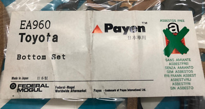 CRANKCASE BOTTOM GASKET SET EA960 PAYEN FIT TOYOTA 6R 7R 8R 16R 18R CORONA HILUX