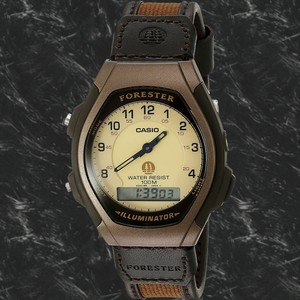 Casio FT600WB-5B Brown FORESTER Watch Analog Digital Cloth Brown 100M