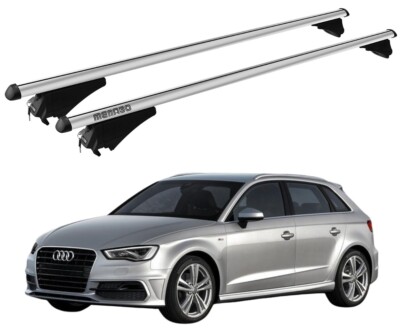 DACHTRÄGER FÜR AUDI A3 (8VA) SPORTBACK 2013-2020 MIT DIEBSTAHLSICHERUNG SILBER