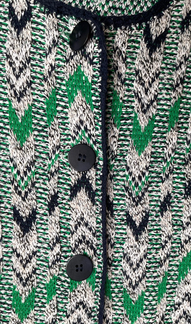 Pendleton Blue Green Chevron Button Up Cotton Sil… - image 10