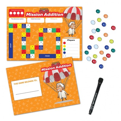 Professor Gauss  Printed Magnet Game for Kids - Mission Addition